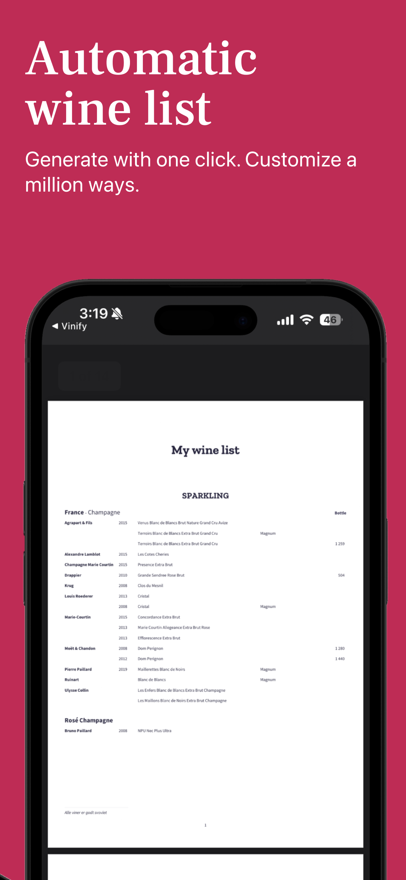 Vinify: Wine Cellar Manager