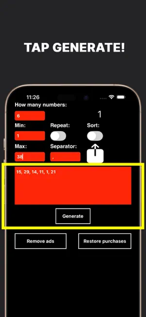Random Number Generator Picker screenshot 2