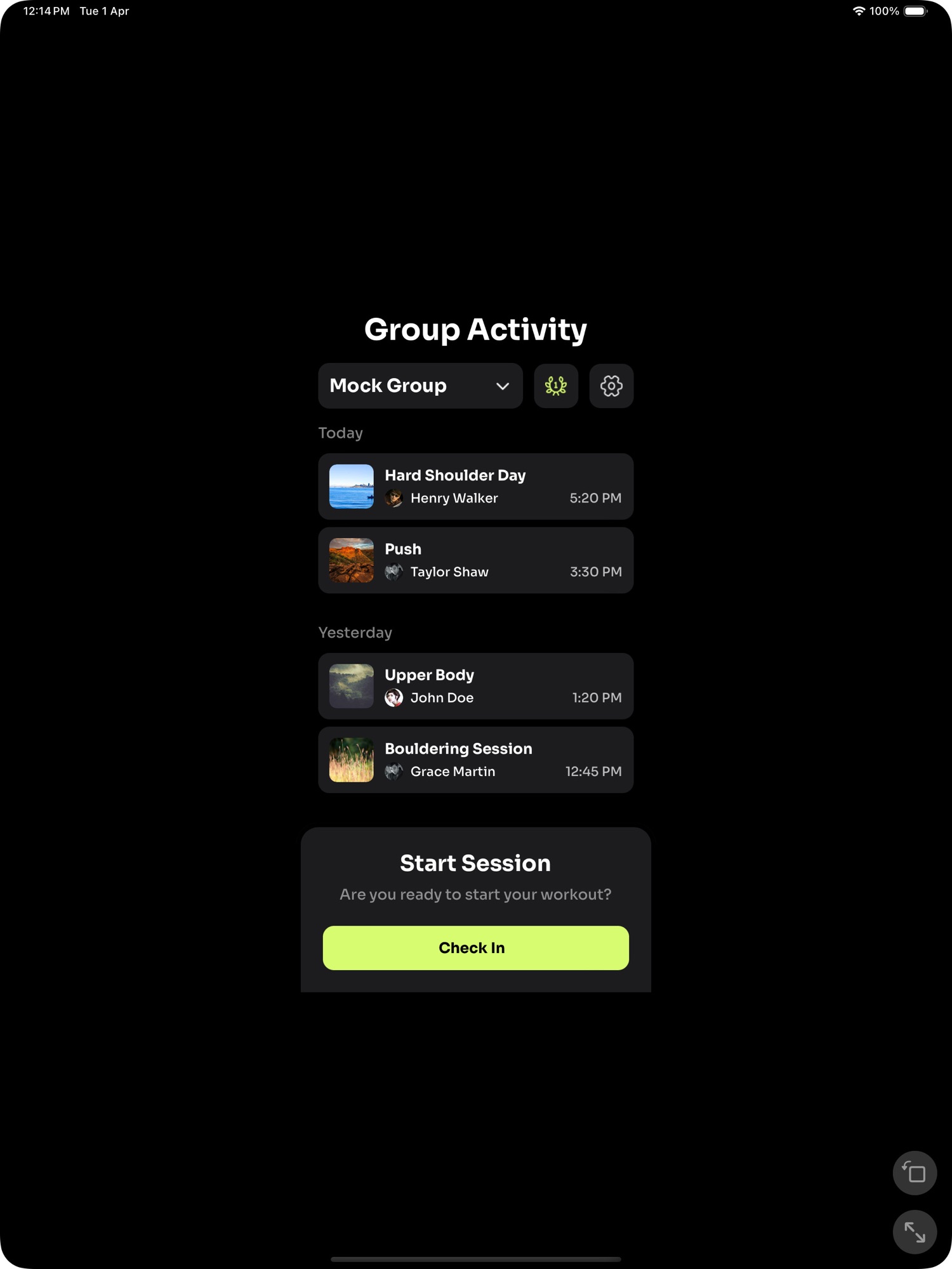 CICO: Group Fitness Tracker screenshot 8