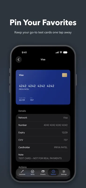 Credit Card Generator: Test screenshot 8 of 10