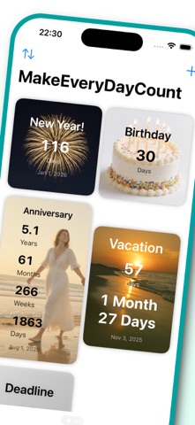 MakeEveryDayCount: Day Counter Screenshot 1 of 3