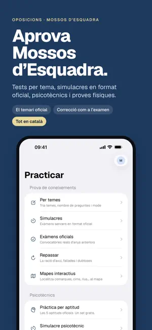 Tests Mossos d'Esquadra: Opos screenshot 1