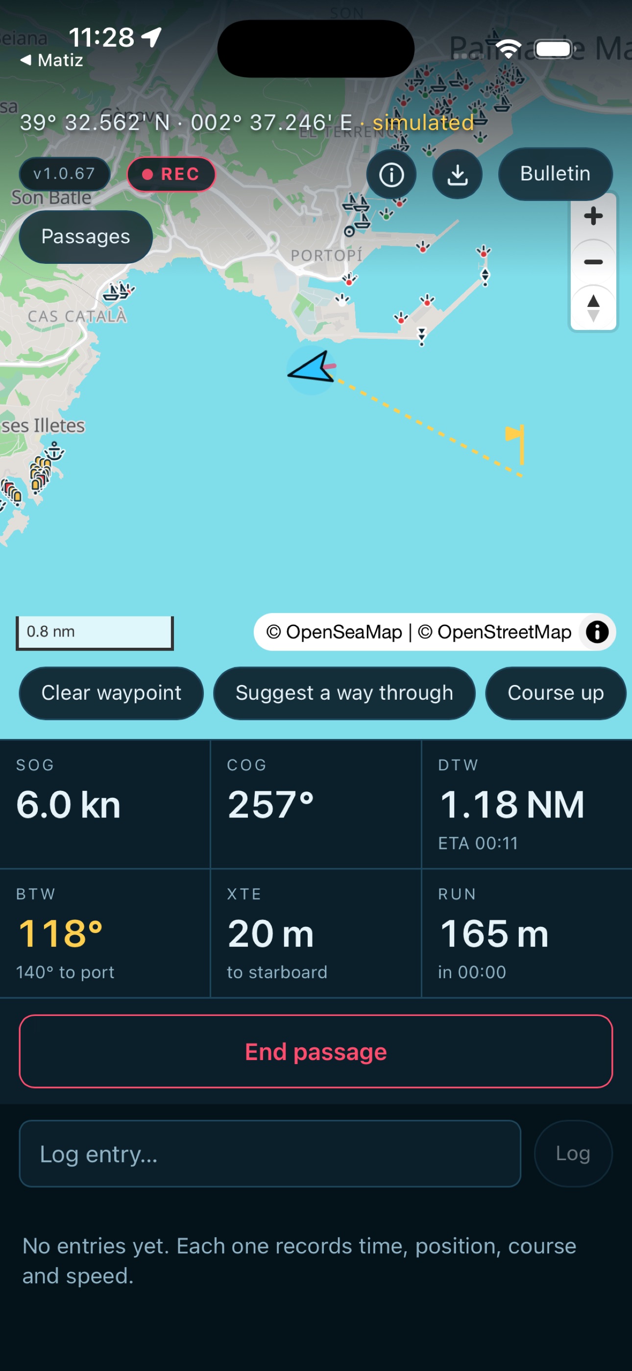 Screenshot 3 of Offing Mediterranean: Charts