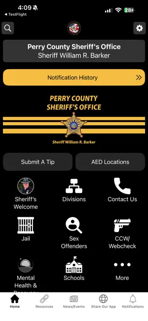 Perry Co Sheriffs Office (OH) screenshot 1