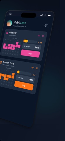 Habit Tracker: HabitLess Screenshot 2 of 8
