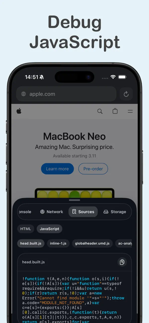 #3. DevInspect Browser (iOS) Bởi: Cederic Schmid