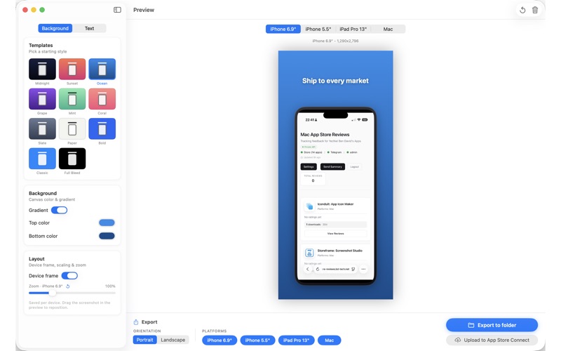 Storeframe: Screenshot Studio screenshot