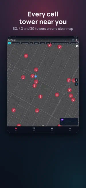 Cell Towers: 5G Antenna Map screenshot 1