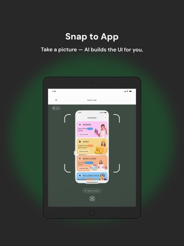 AI App Builder: AppForceStudio iPad screenshot