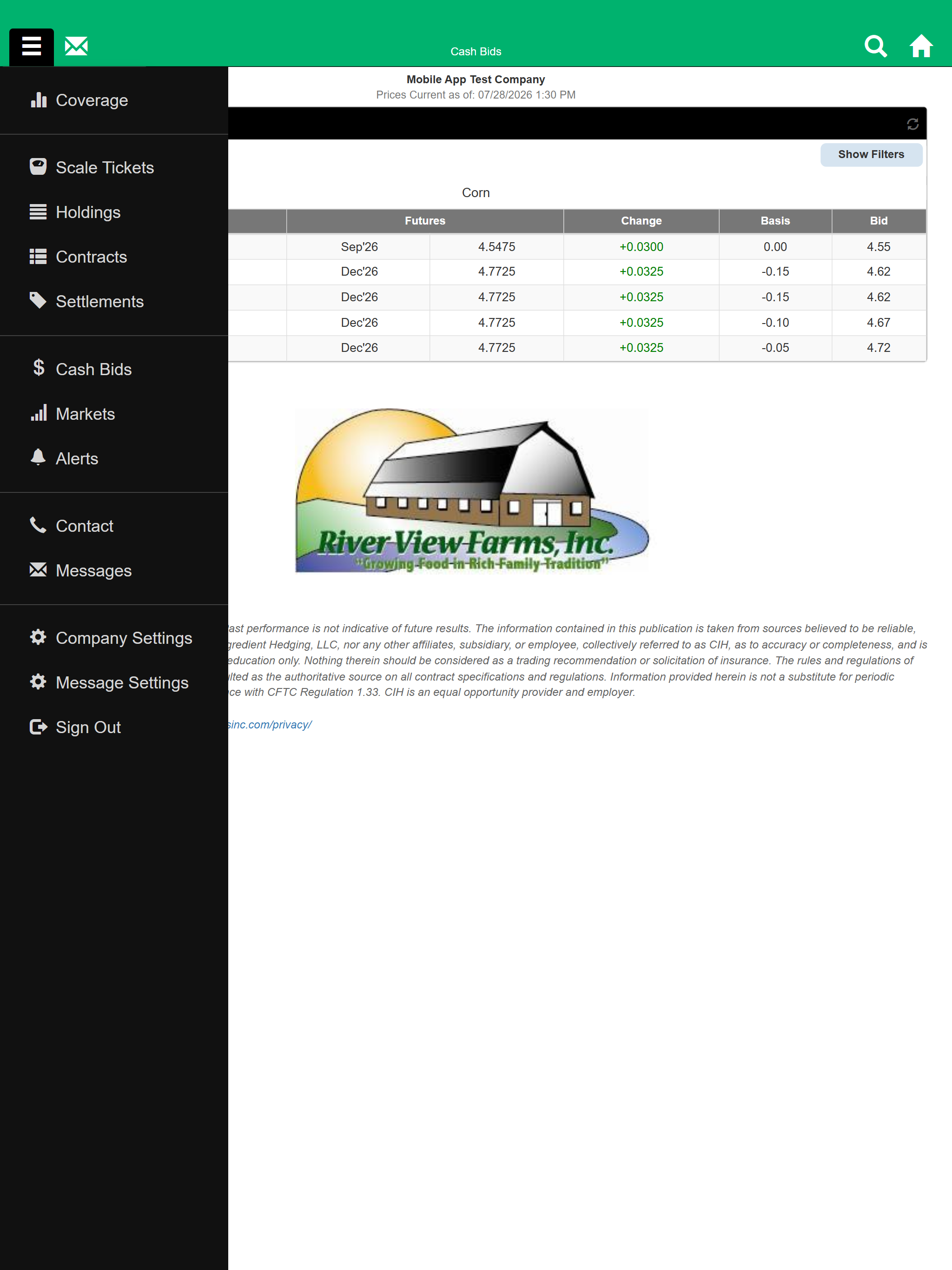 River View Farms Grain Portal screenshot 8