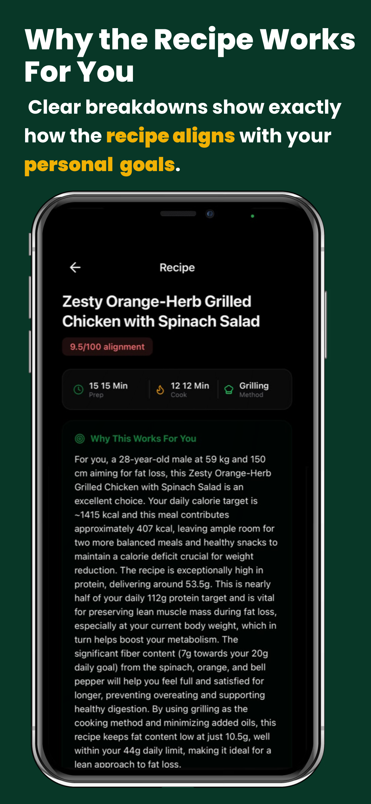 GoalFit Food Intelligence screenshot 3