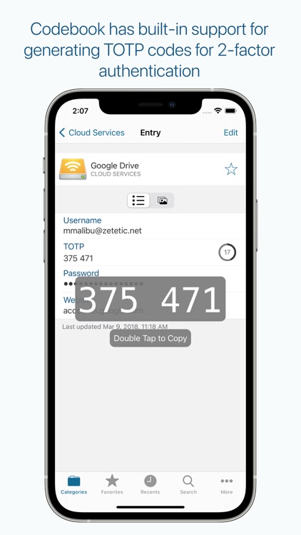 Codebook Password Manager screenshot-3