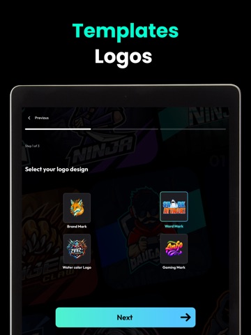 Gaming Logo Maker Esports Logo iPad screenshot