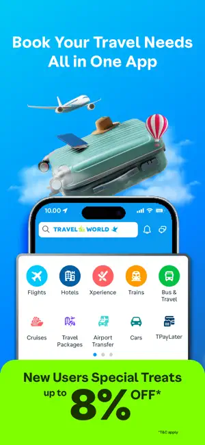 トラベロカ(Traveloka) ホテル・航空券・旅行予約 iPhone screenshot 1