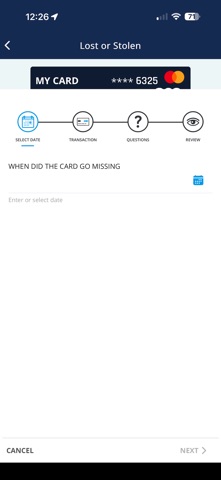 802 CU Card App iPhone screenshot