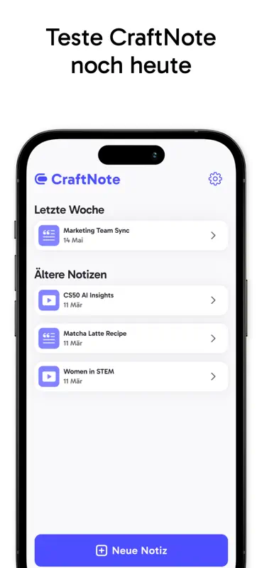 CraftNote - IA Prise de Notes screenshot 7 of 7