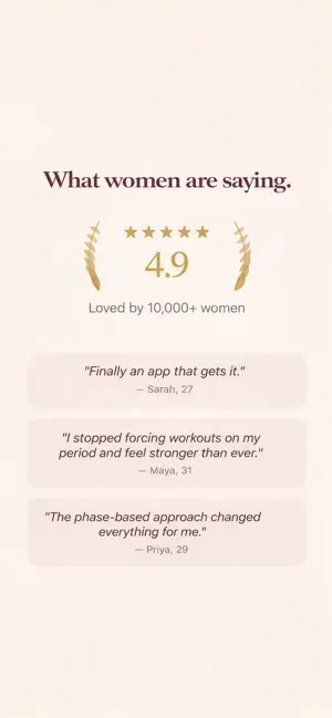 Cycla: Cycle & Period Workouts screenshot 4