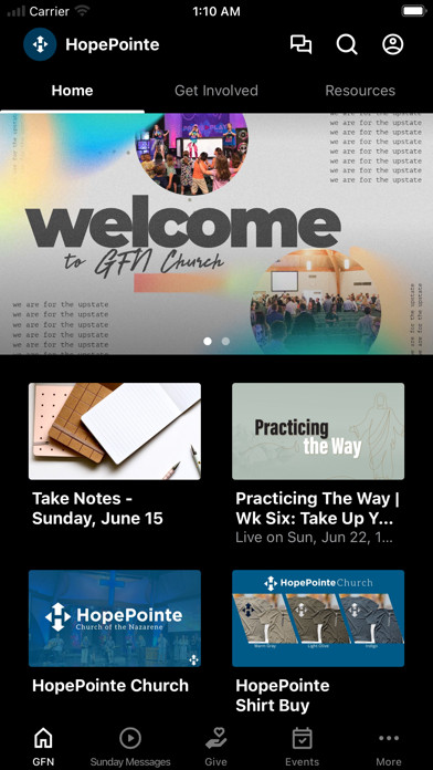 Screenshot 1 of HopePointe Church App App
