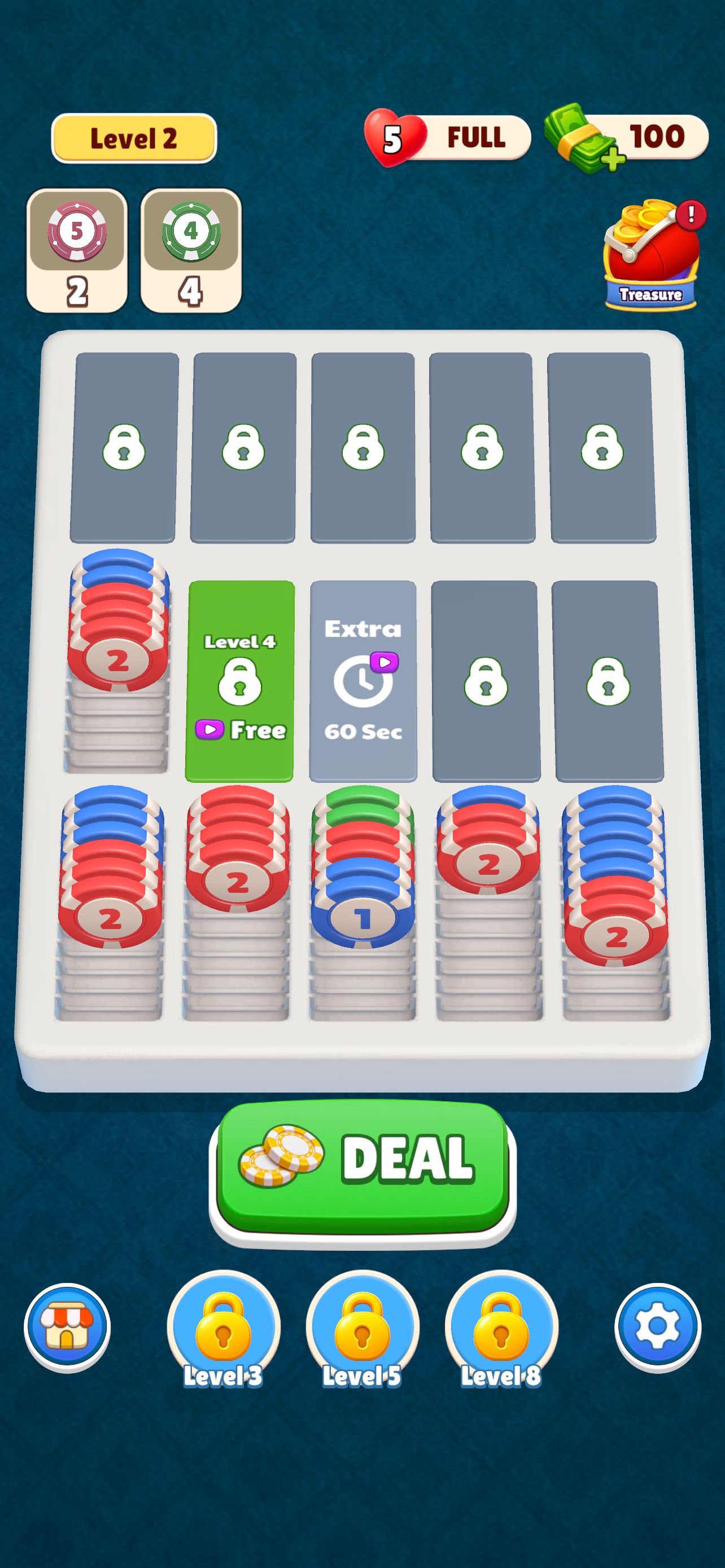 Screenshot 4 of Poker Sort: Stack Puzzle