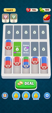 Poker Sort: Stack Puzzle Screenshot 4 of 6