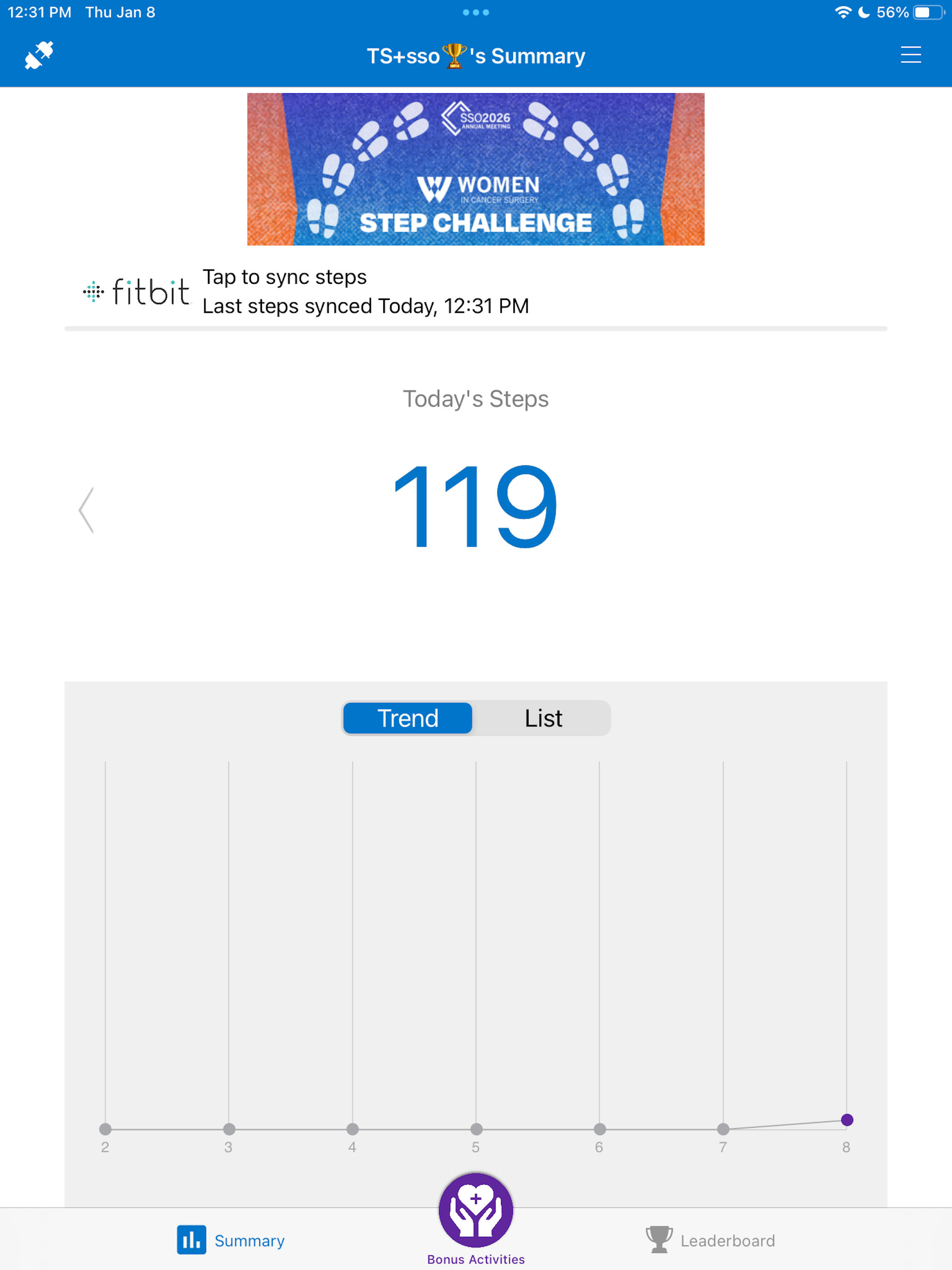 SSO Step Challenge screenshot 8