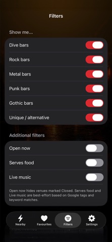 Dive Bar Finder iPhone screenshot