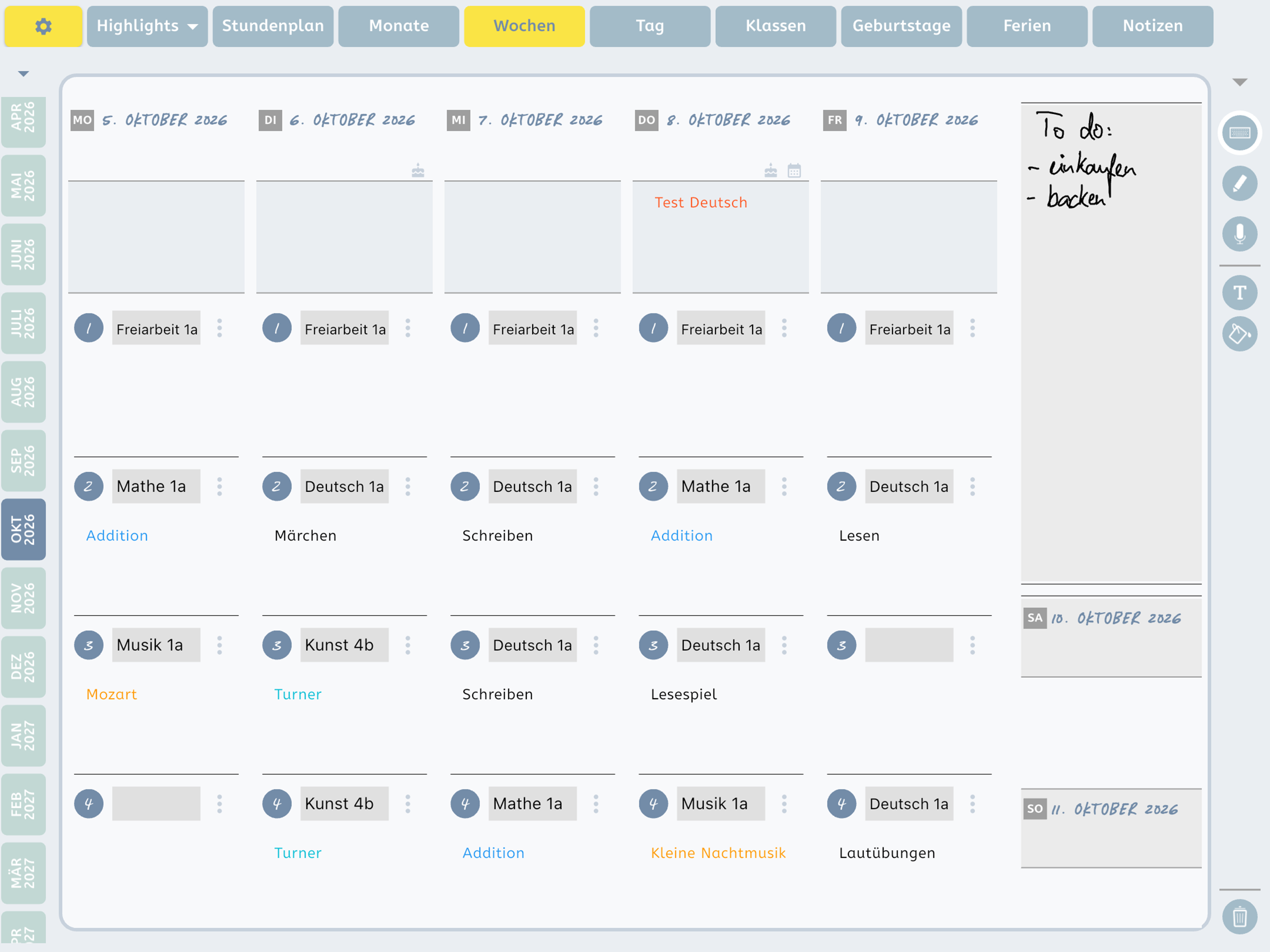 Meine Lehrerplaner-App screenshot 3