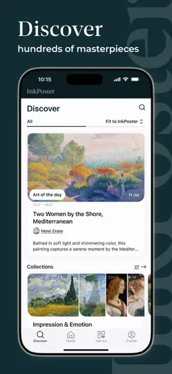 Captura de pantalla de InkPoster en iPhone 1