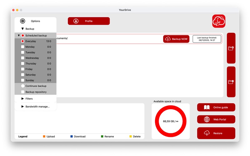 YourFiles screenshot