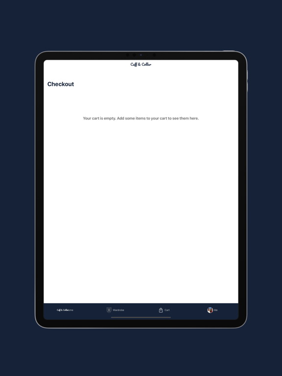 Cuff & Collar iPad screenshot 4 - Shopping app