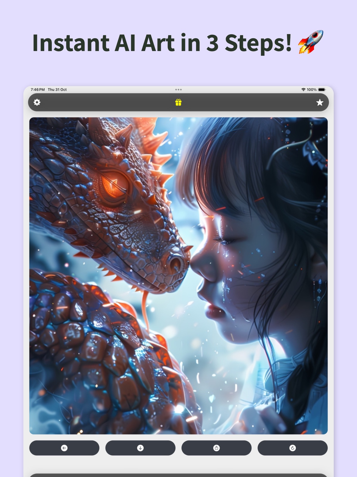 AI Anime Art Generator App ipad screenshot 3
