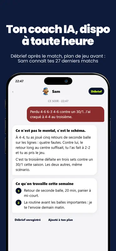 Sam Tennis : Classement FFT screenshot 2 of 10