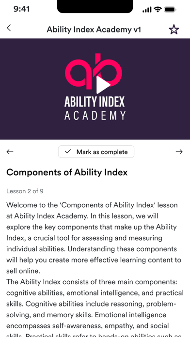 Screenshot #3 pour Ability Index Academy