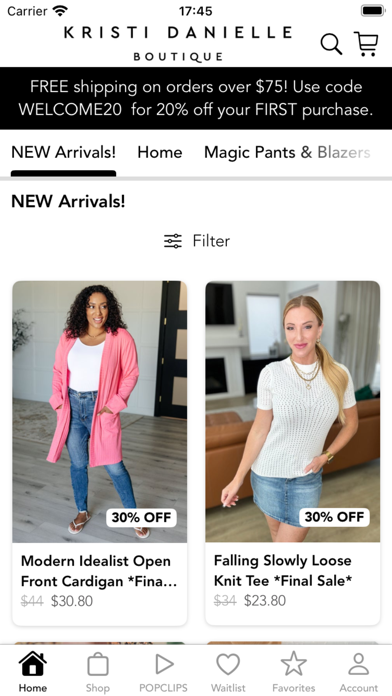 Kristi D Boutique Screenshot