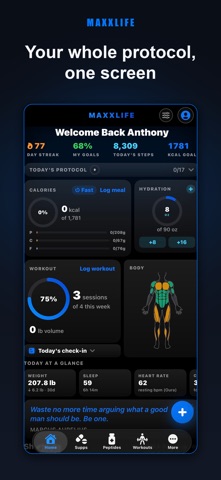 MAXXLIFE: Health & Longevity iPhone screenshot