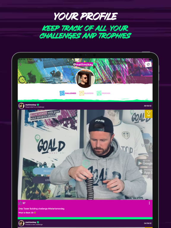 Goald - Challenge App iPad screenshot 5 - Health & Fitness app
