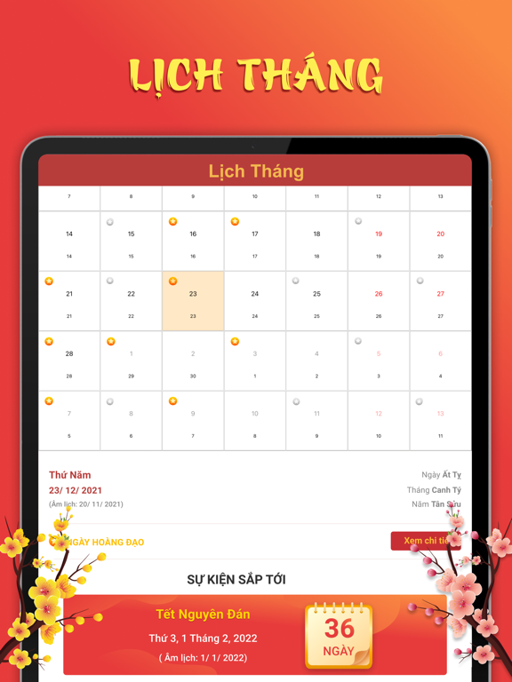Lịch Vạn Niên 2026 & Lịch Âm iPad screenshot 3 - Utilities app