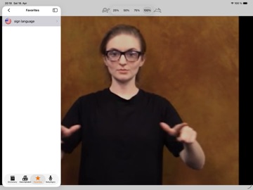 Spread the Sign ASL Dictionary iPad screenshot