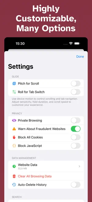 Glide: Browser, Web Navigator screenshot 2