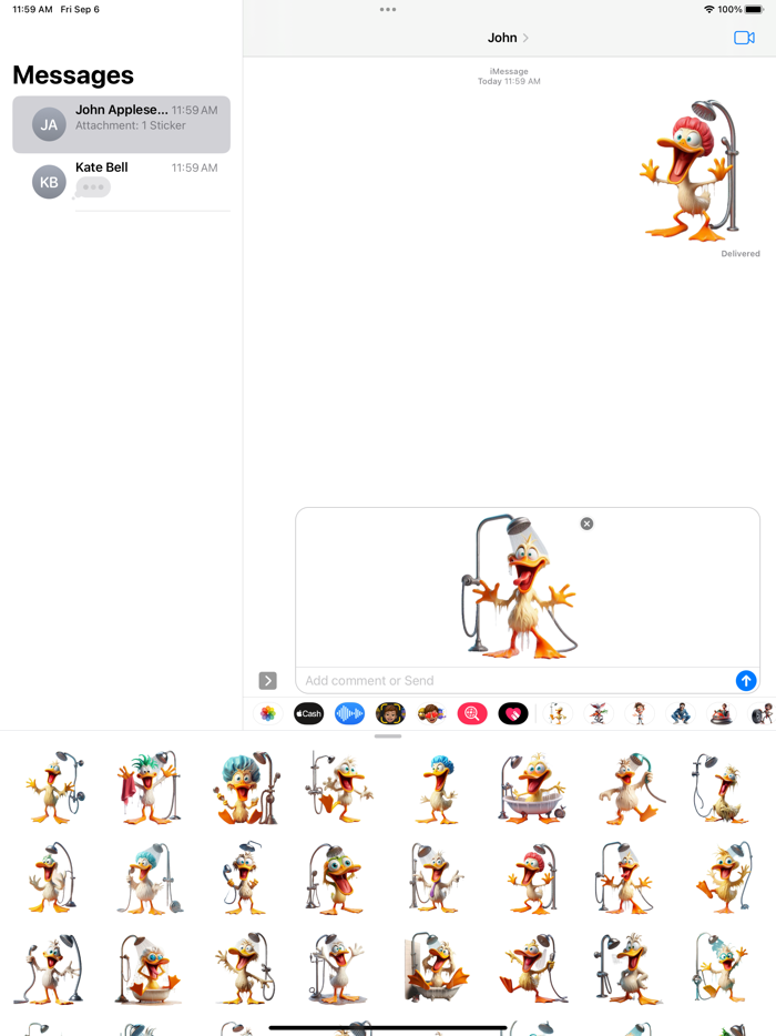 Duck Shower Stickers