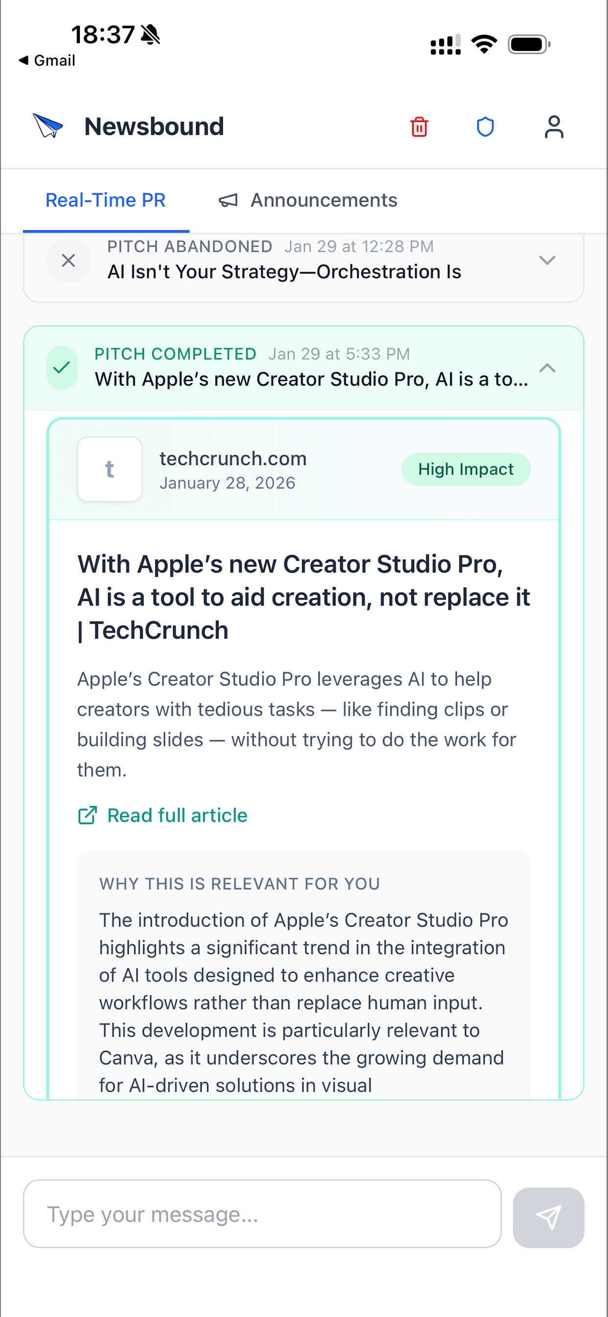 Newsbound screenshot 3
