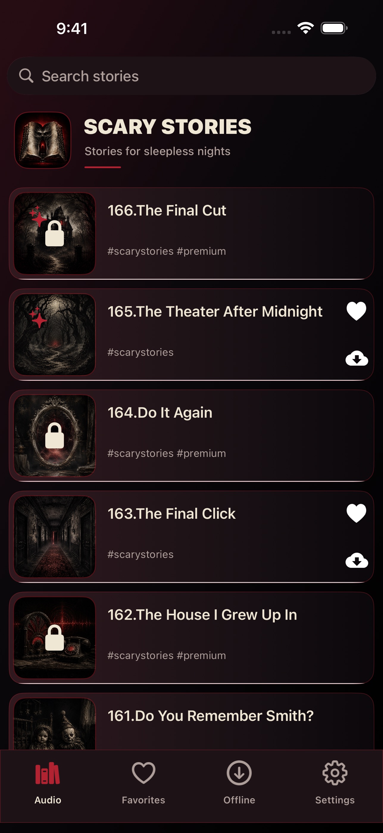 Screenshot 1 of Scary Stories: Horror Audio