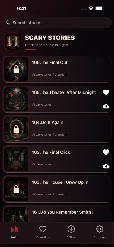 Scary Stories: Horror Audio screenshot 1 of 5