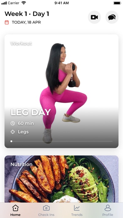 KAT International Fitness Screenshot