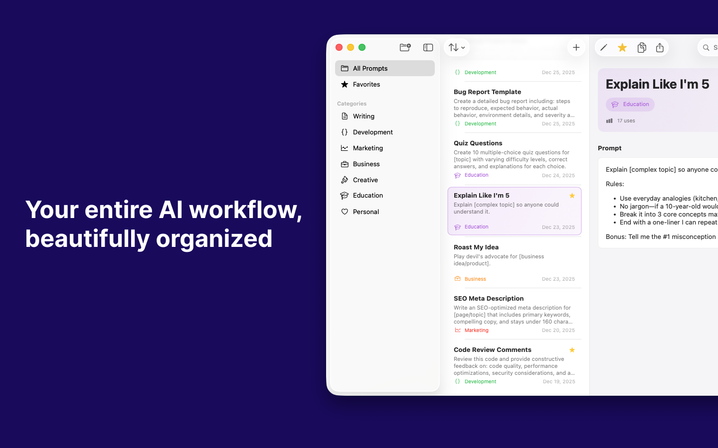 Promptty - AI Prompt Manager screenshot 9