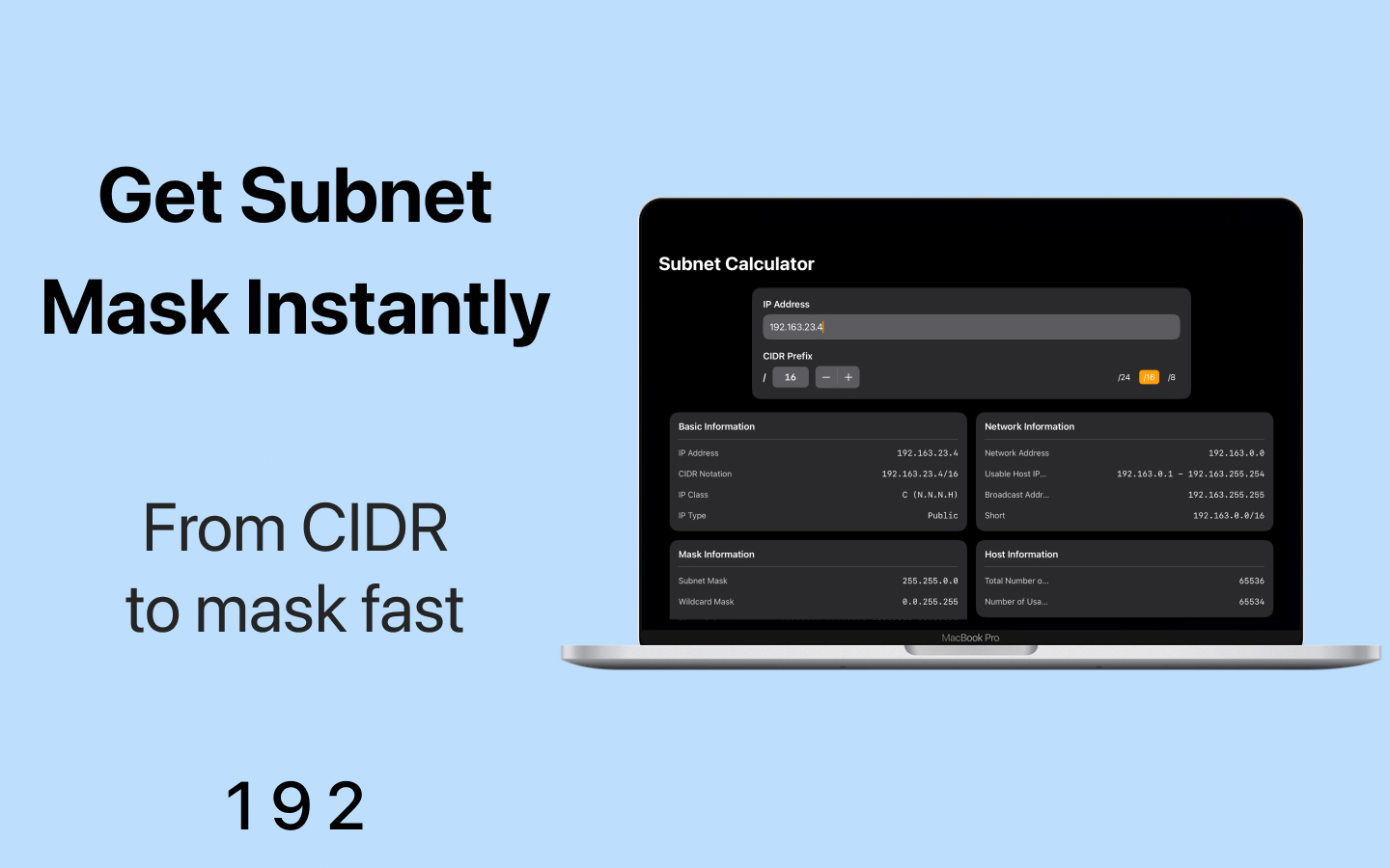 Subnet Calculator 192
