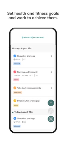 EmpowerDCoaching iPhone screenshot