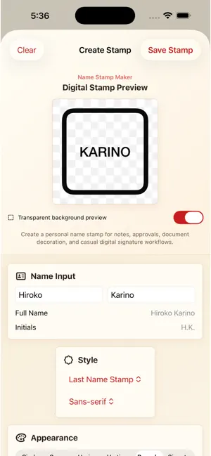 Name Stamp Maker screenshot 2