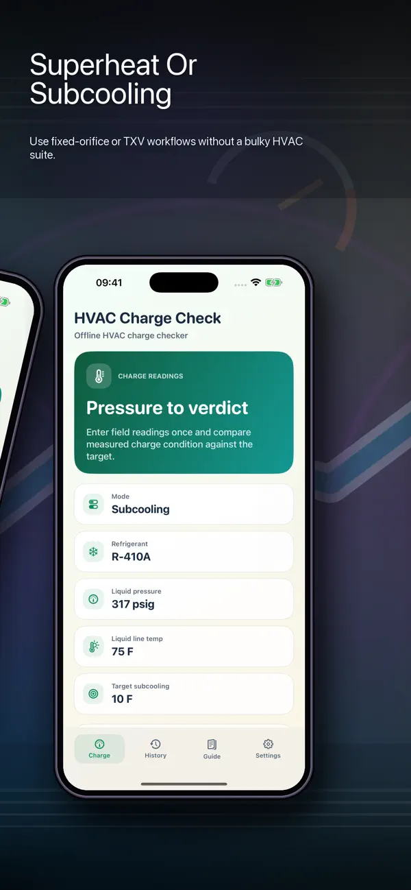 Screenshot #2 pour HVAC Charge Check