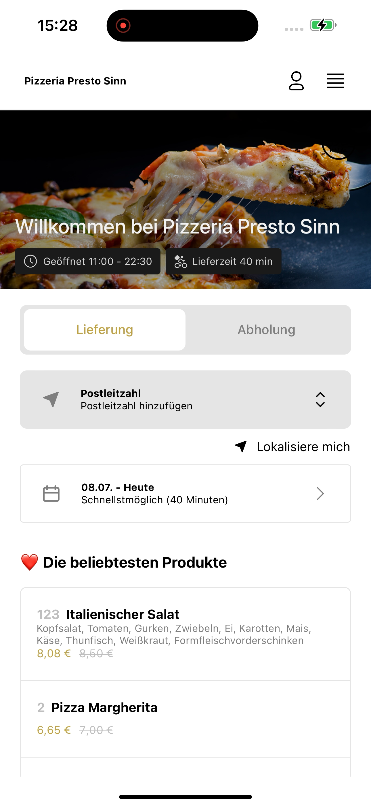 Pizzeria Presto Sinn screenshot 3